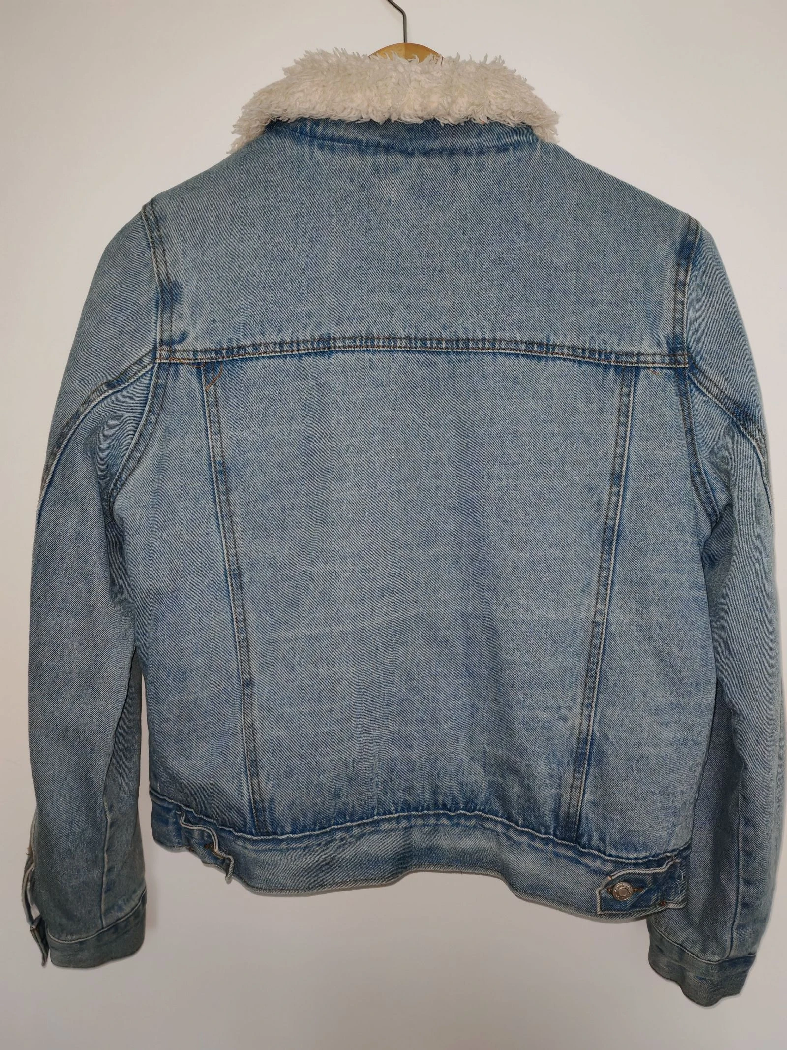 Casaco de denim com pele – photo 7